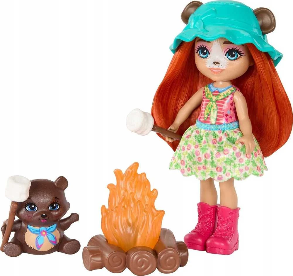 Mattel Enchantimals stovyklavimo rinkinys meškiukas ZA5995