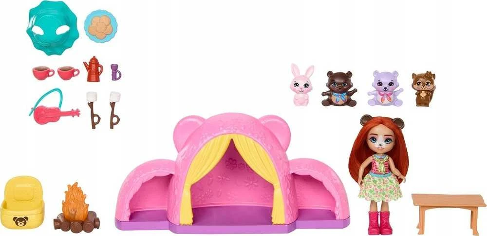 Mattel Enchantimals stovyklavimo rinkinys meškiukas ZA5995
