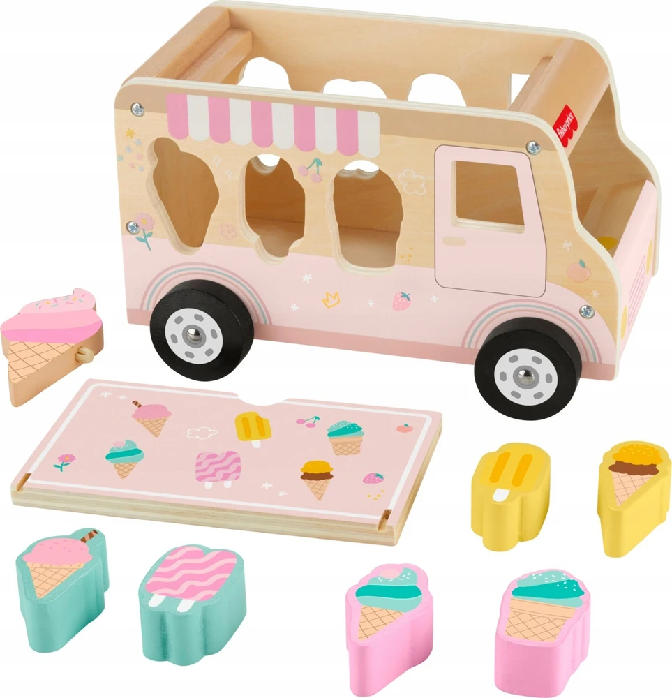 Mattel „Fisher Price“ medinis ledų formų rūšiuoklis
