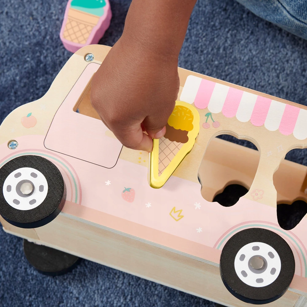 Mattel „Fisher Price“ medinis ledų formų rūšiuoklis