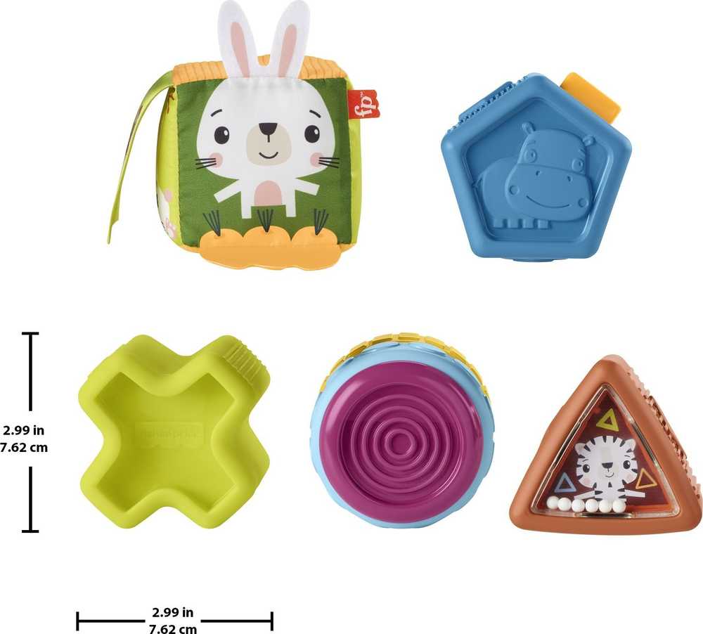 Mattel FP Kaladėlės SENSORYCZNE HXK48 PUD2