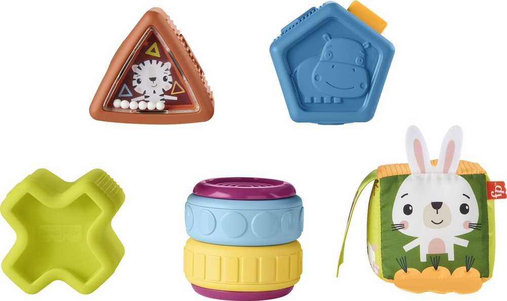Mattel FP Kaladėlės SENSORYCZNE HXK48 PUD2