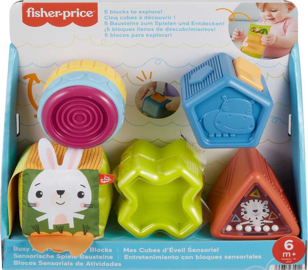 Mattel FP Kaladėlės SENSORYCZNE HXK48 PUD2