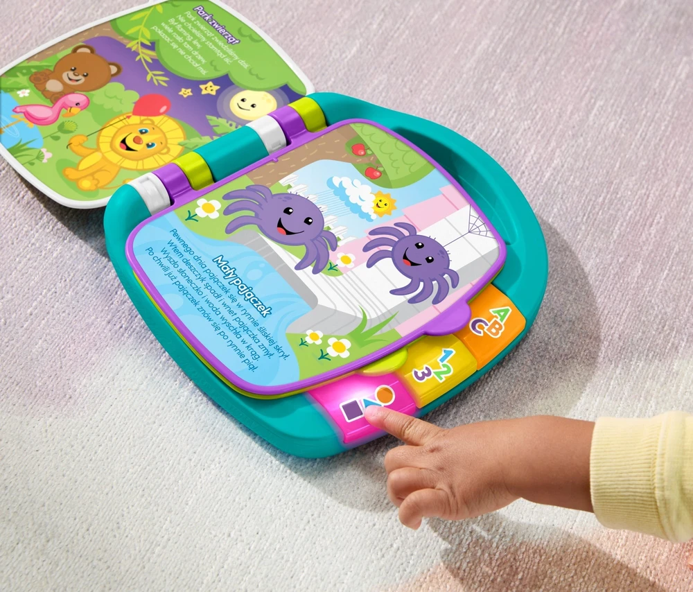 Edukacinė knygelė su eilėraščiais Fisher-Price turkio spalvos