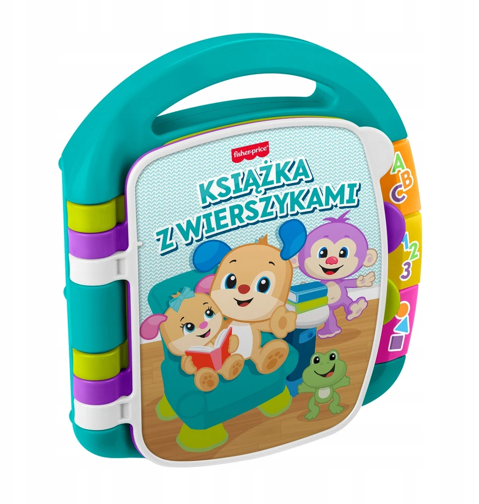 Edukacinė knygelė su eilėraščiais Fisher-Price turkio spalvos