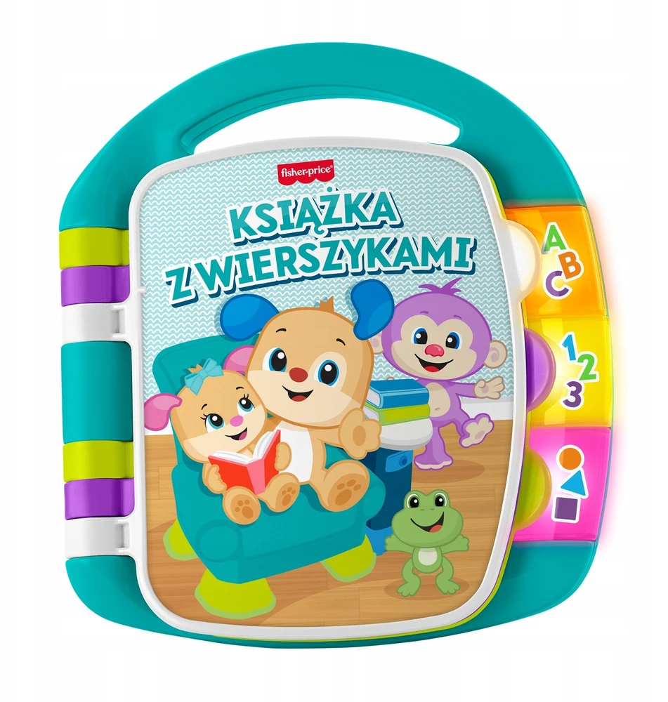 Edukacinė knygelė su eilėraščiais Fisher-Price turkio spalvos
