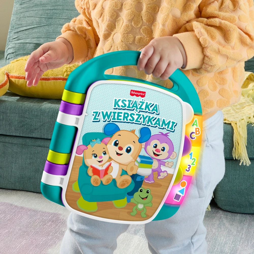 Edukacinė knygelė su eilėraščiais Fisher-Price turkio spalvos