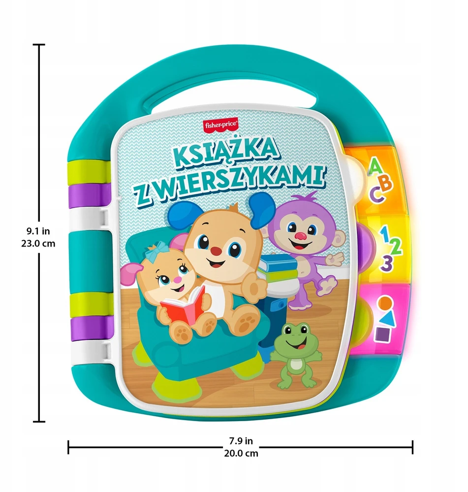 Edukacinė knygelė su eilėraščiais Fisher-Price turkio spalvos