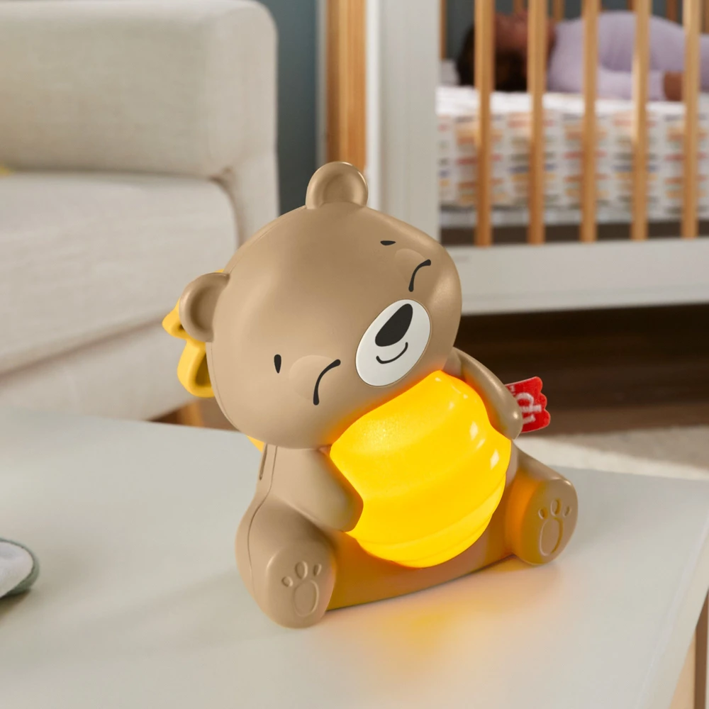 Mattel Fisher Price Raminantis žaislas meškiukas su raminančia muzika ir šviesa