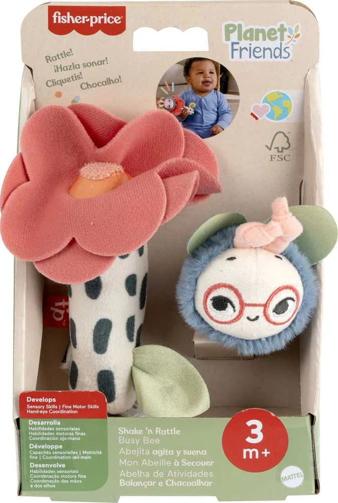 Fisher Price Mattel FP PLANET FRIENDS BIE SENSORIUS HYR56 WB4