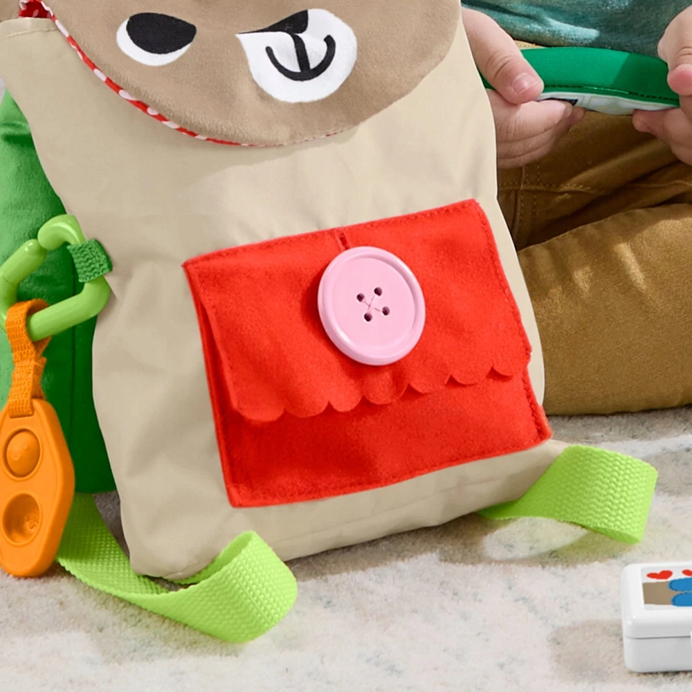 Fisher-Price edukacinis kuprinė žaislas meškiukas