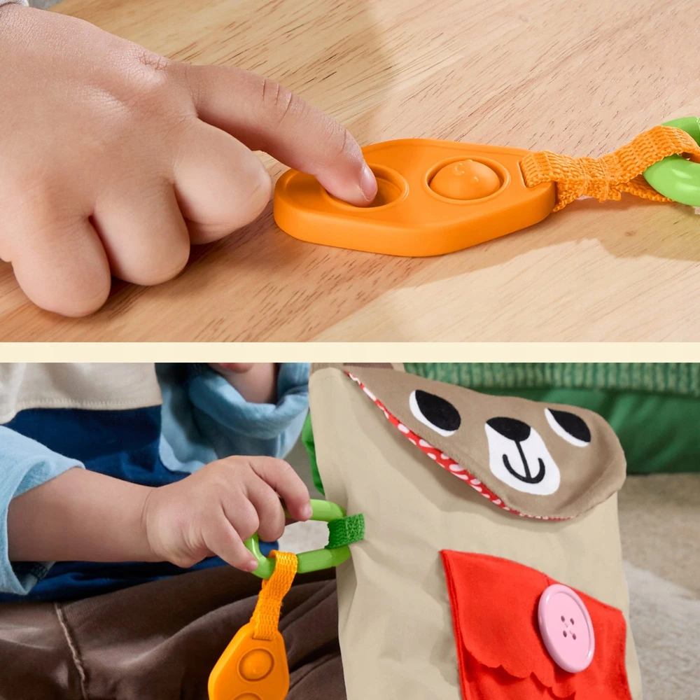 Fisher-Price edukacinis kuprinė žaislas meškiukas