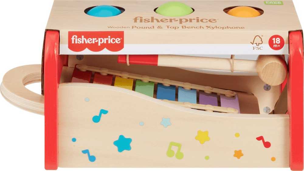 Fisher Price Mattel FP MEDIENOS CYMBAL PUNCH WOOD HXT88 WB1