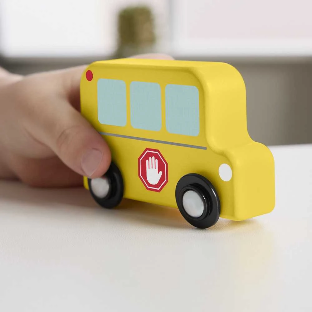 Fisher Price Medinių mažų transporto priemonių rinkinys