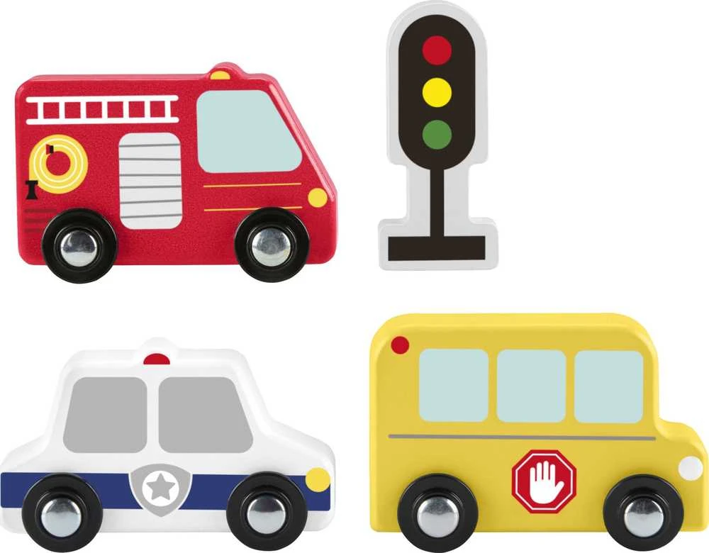Fisher Price Medinių mažų transporto priemonių rinkinys