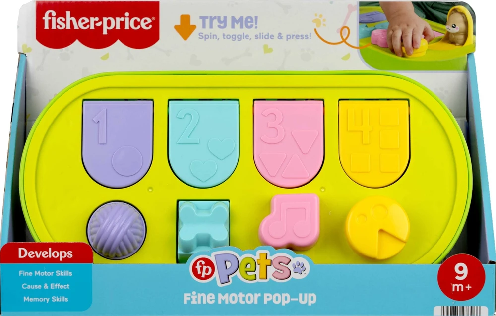 Mattel FISHER-PRICE iššokančių gyvūnėlių žaidimas (JDL66)