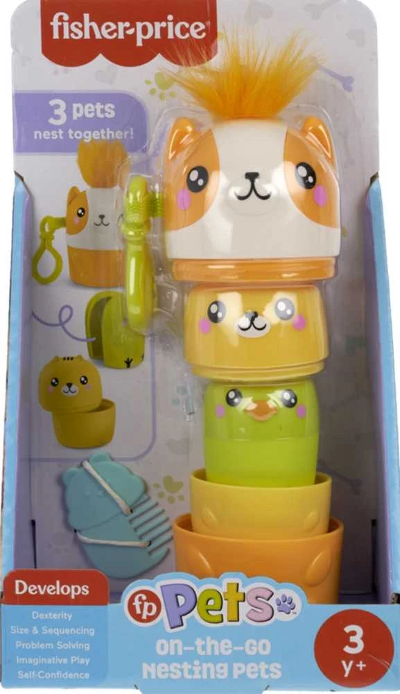 Mattel Nešiojamas žaidimų rinkinys „Gyvūnai“ – sulankstomi žaislai
