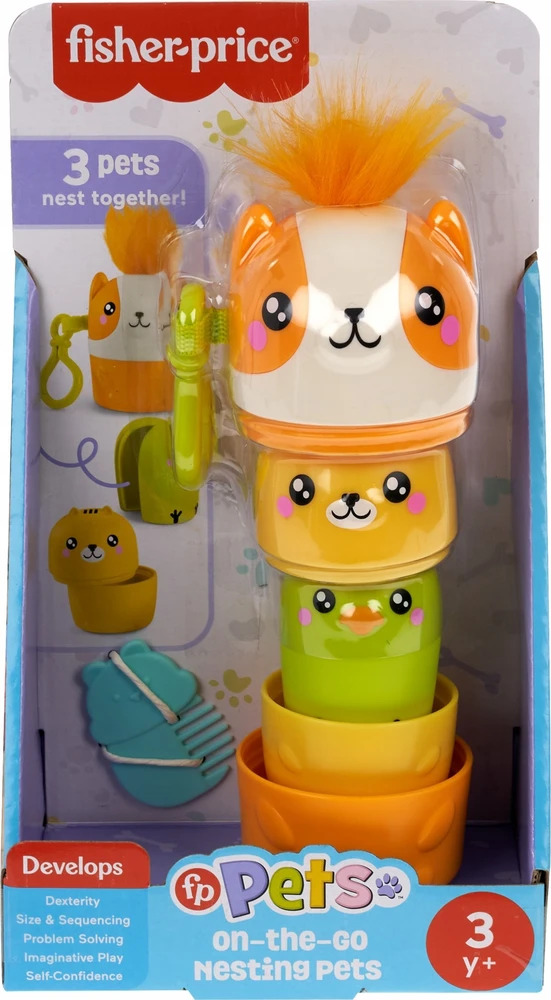 Mattel Nešiojamas žaidimų rinkinys „Gyvūnai“ – sulankstomi žaislai