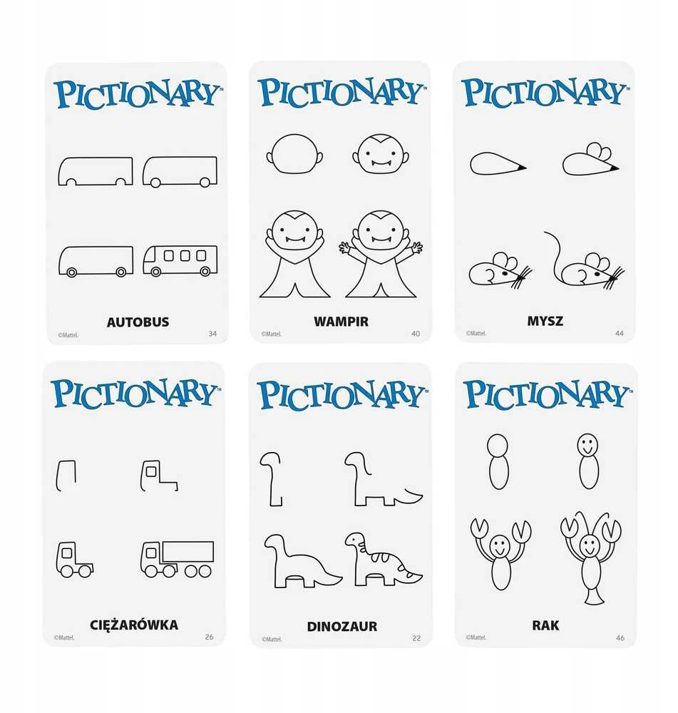 Mattel Stalo žaidimas Pictionary šeimai piešimo