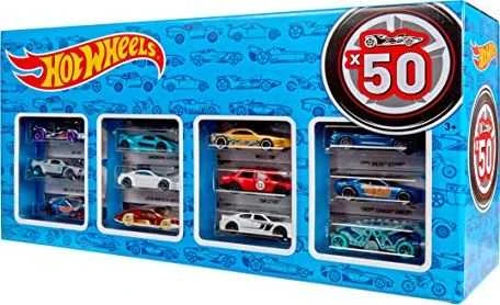 Mattel Žaislinių automobiliukų rinkinys Hot Wheels 50 vnt