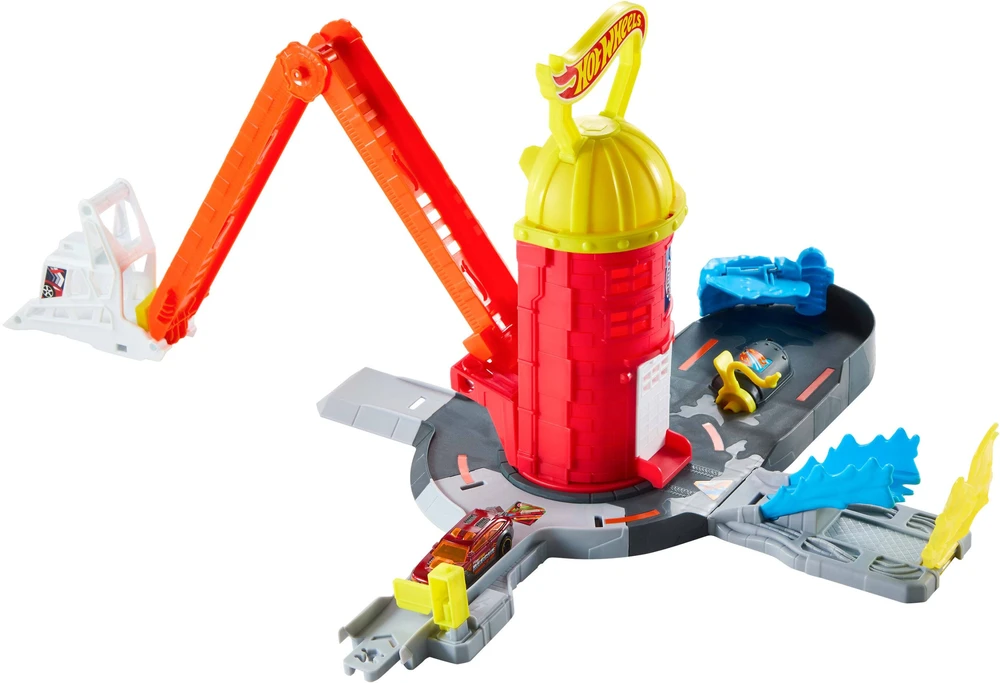 Mattel HOT WHEELS CITY rinkinys – Super gaisrinės stotis (JHL95)
