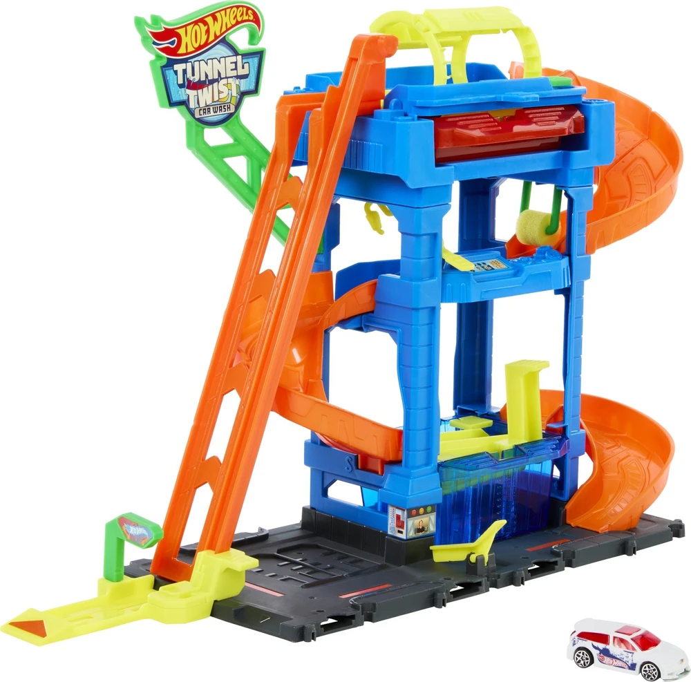 Mattel HOT WHEELS CITY rinkinys – Tunelinė autoplovykla (HTN80)