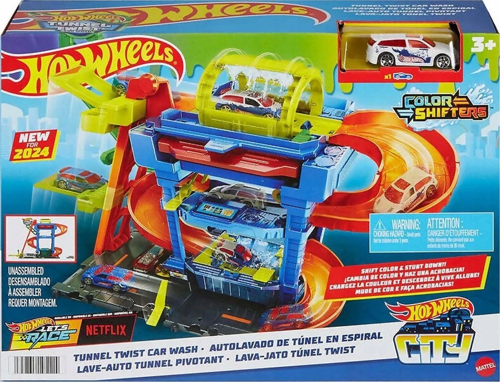 Mattel HOT WHEELS CITY rinkinys – Tunelinė autoplovykla (HTN80)