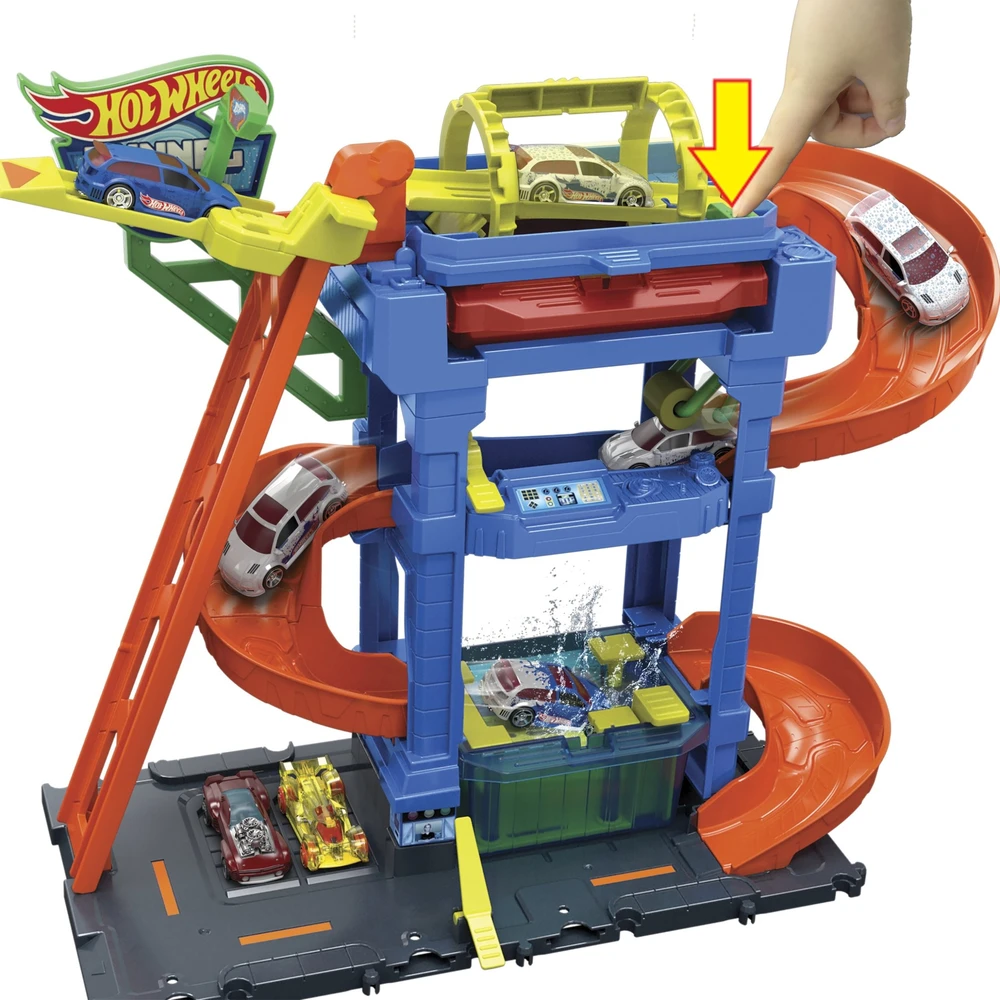 Mattel HOT WHEELS CITY rinkinys – Tunelinė autoplovykla (HTN80)