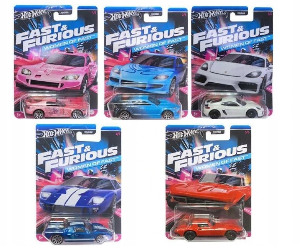 Mattel Žaisliniai Hot Wheels greiti ir įsiutę automobiliai 24 vnt