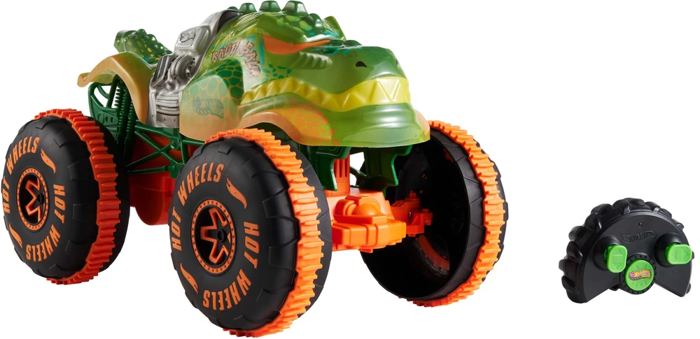Mattel HOT WHEELS MONSTER TRUCKS RC automobilis – Rageazauras (JBH03)