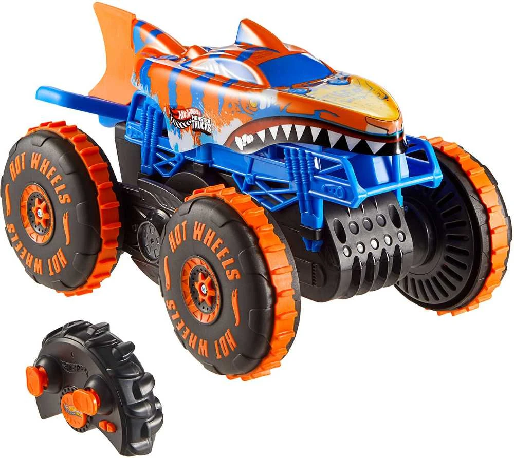 Mattel HOT WHEELS MONSTER TRUCKS RC automodelis – Tigrinis ryklys (JFR39)