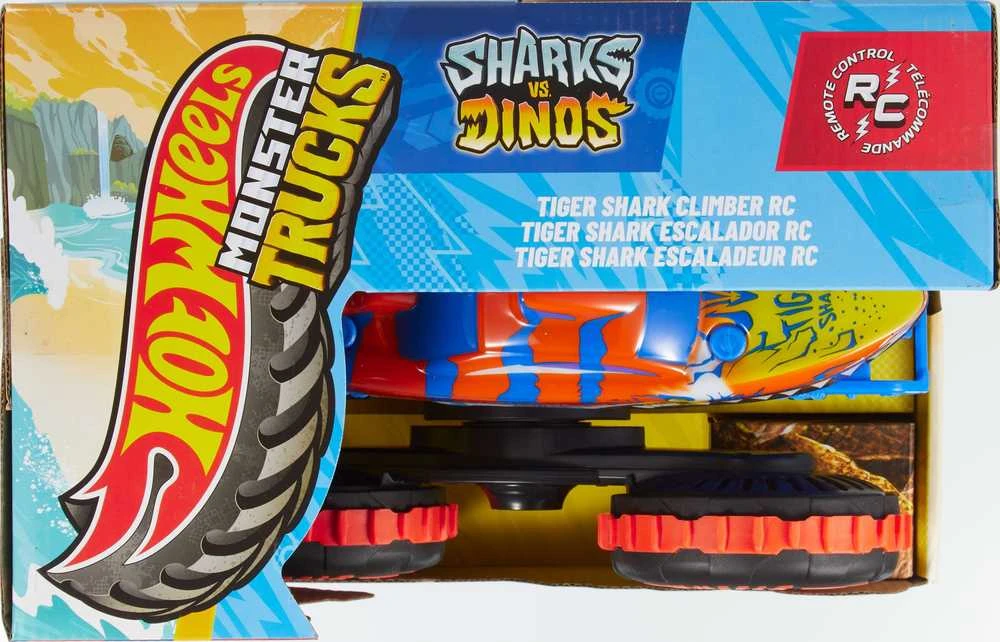 Mattel HOT WHEELS MONSTER TRUCKS RC automodelis – Tigrinis ryklys (JFR39)