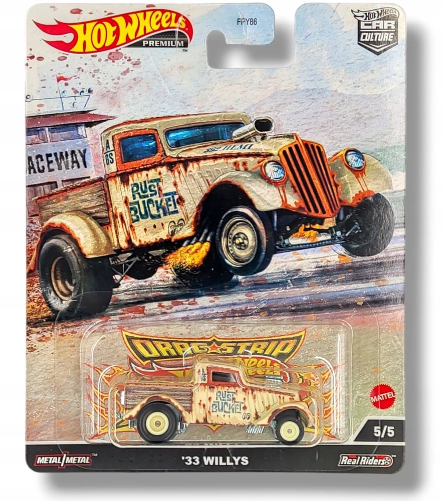 Kolekcinis transportas - Mattel Hot Wheels Automobilių kultūra Circuit Legend 33 Willys Gasser Pick Up
