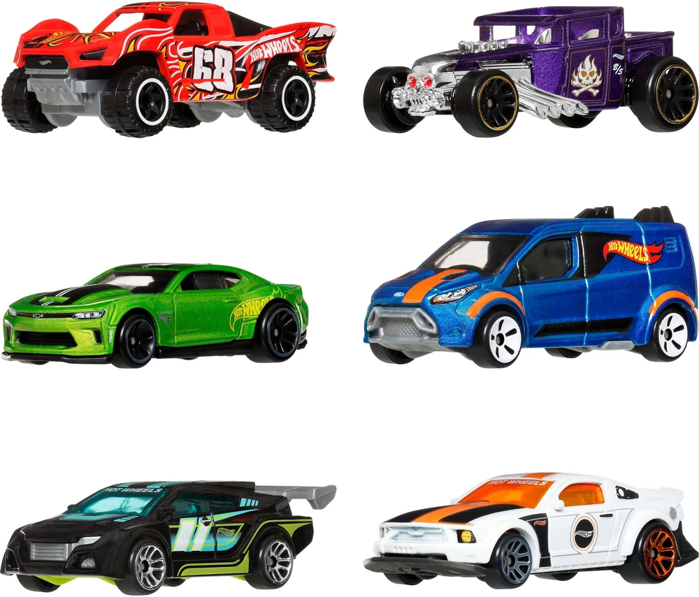 Mattel HOT WHEELS šešių legendinių automodeliukų rinkinys (JLB24)