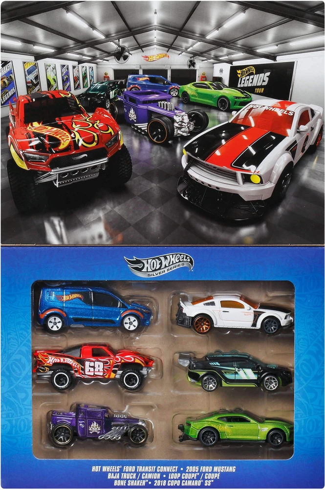 Mattel HOT WHEELS šešių legendinių automodeliukų rinkinys (JLB24)