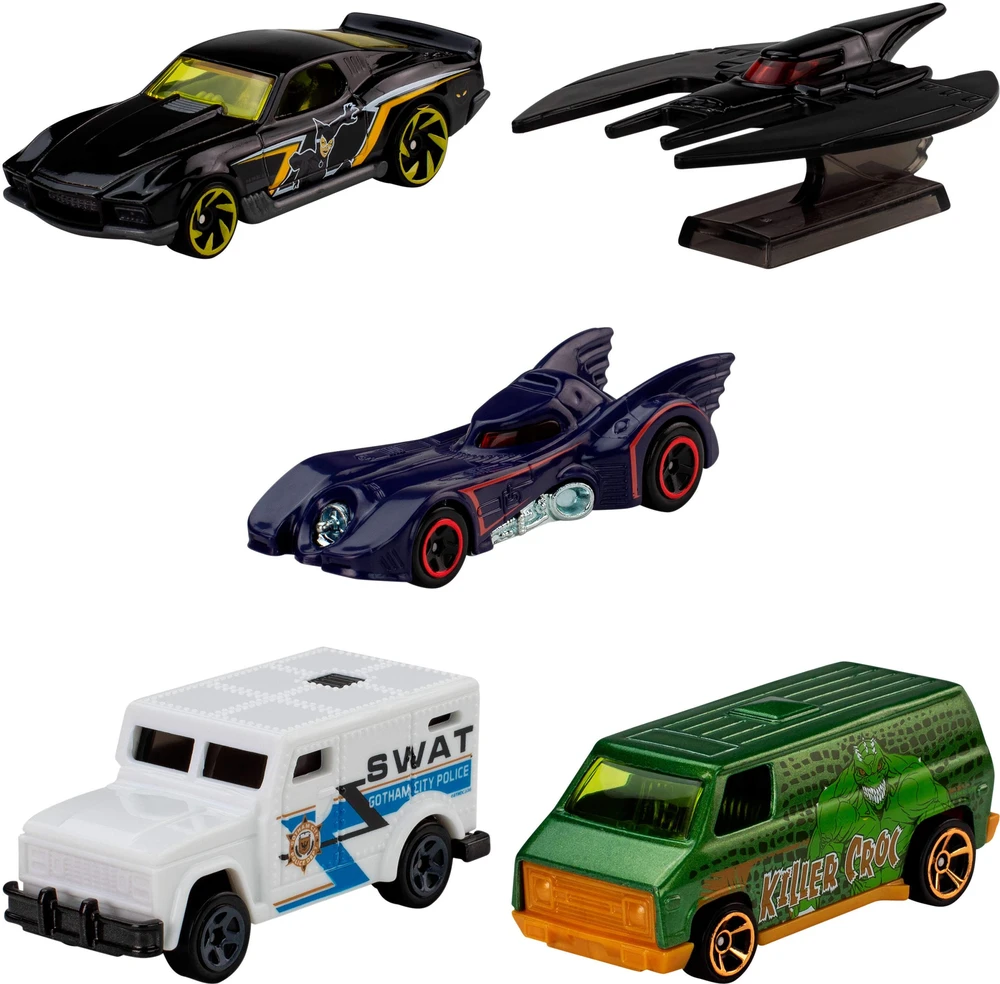 Mattel „Hot Wheels DC Comics“ figūrėlė, 5 vnt., Betmenas, 7 cm