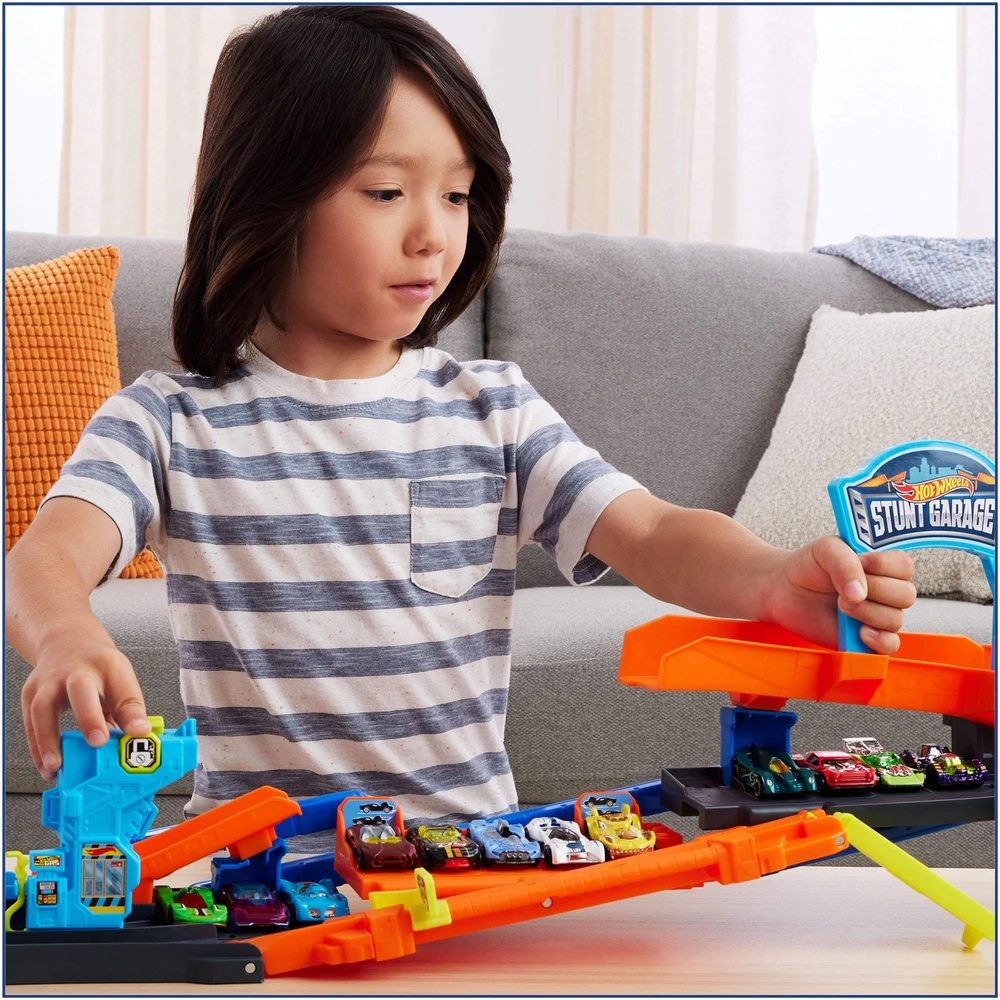 Mattel HOT WHEELS CITY triukų garažas 2 in 1 (JHL94)