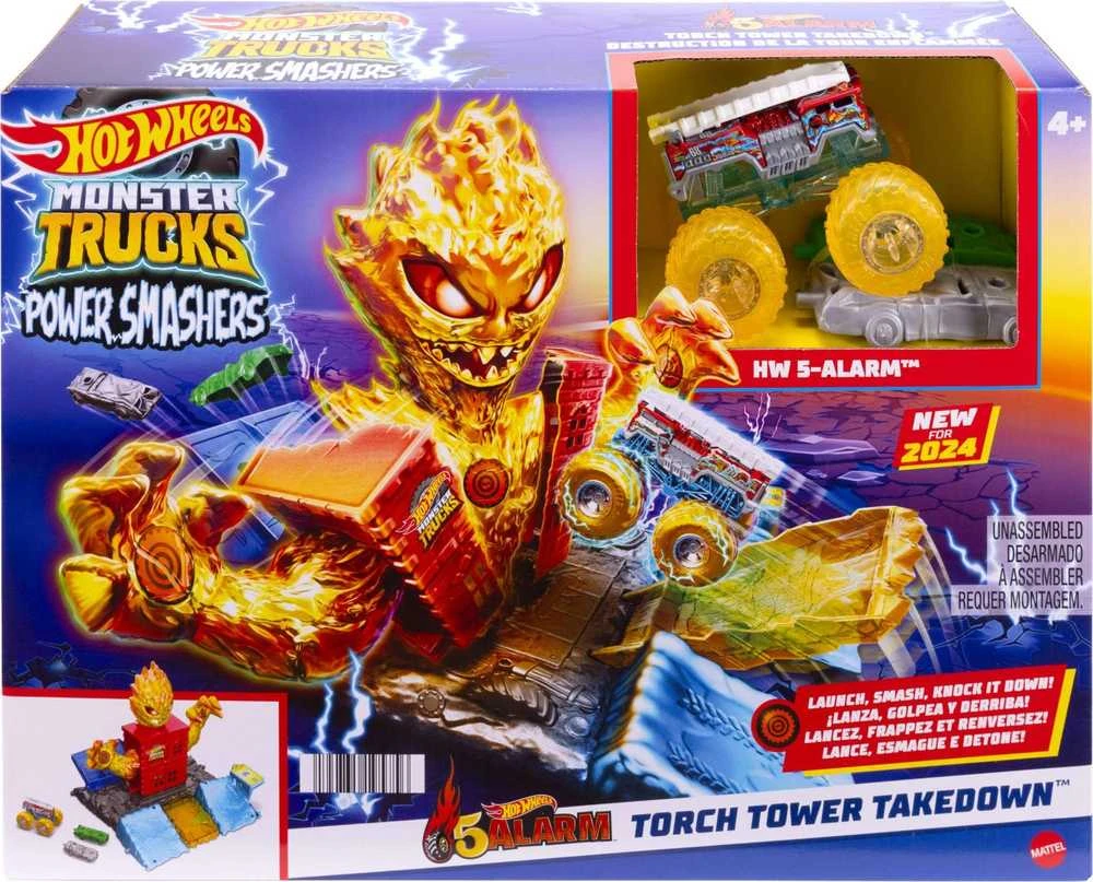 Mattel Hot Wheels Monster Trucks Power Smashers Muzikinis centras ..