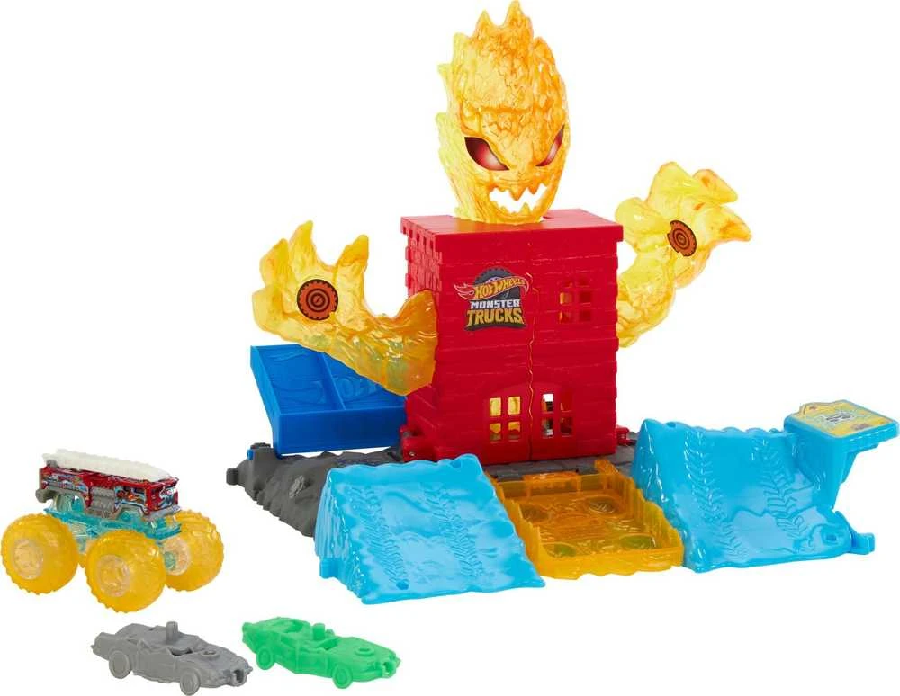 Mattel Hot Wheels Monster Trucks Power Smashers Muzikinis centras ..