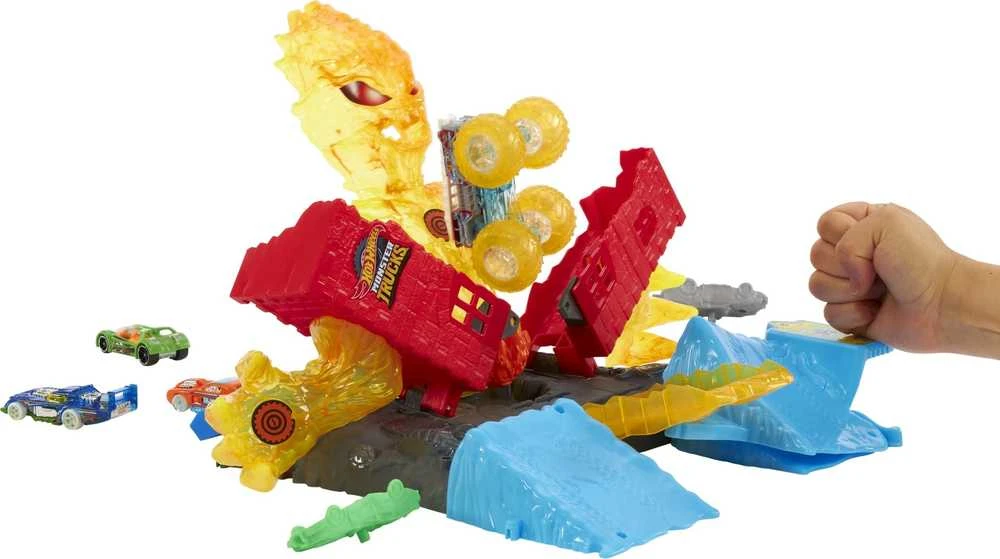 Mattel Hot Wheels Monster Trucks Power Smashers Muzikinis centras ..