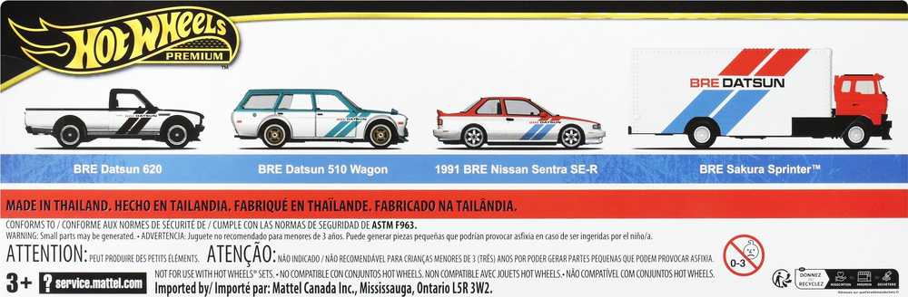 Mattel Žaislinis Hot Wheels Premium rinkinys su 3 automobiliais ir Team Transport 1:64