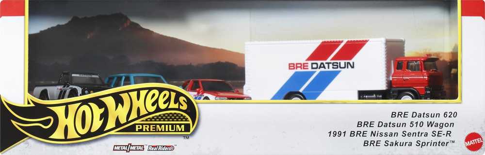 Mattel Žaislinis Hot Wheels Premium rinkinys su 3 automobiliais ir Team Transport 1:64