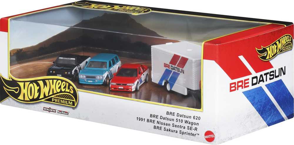 Mattel Žaislinis Hot Wheels Premium rinkinys su 3 automobiliais ir Team Transport 1:64