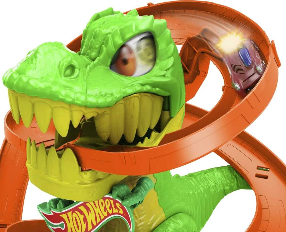 Mattel HOT WHEELS CITY rinkinys – Dinozauras gaisrinėje (JBM73)