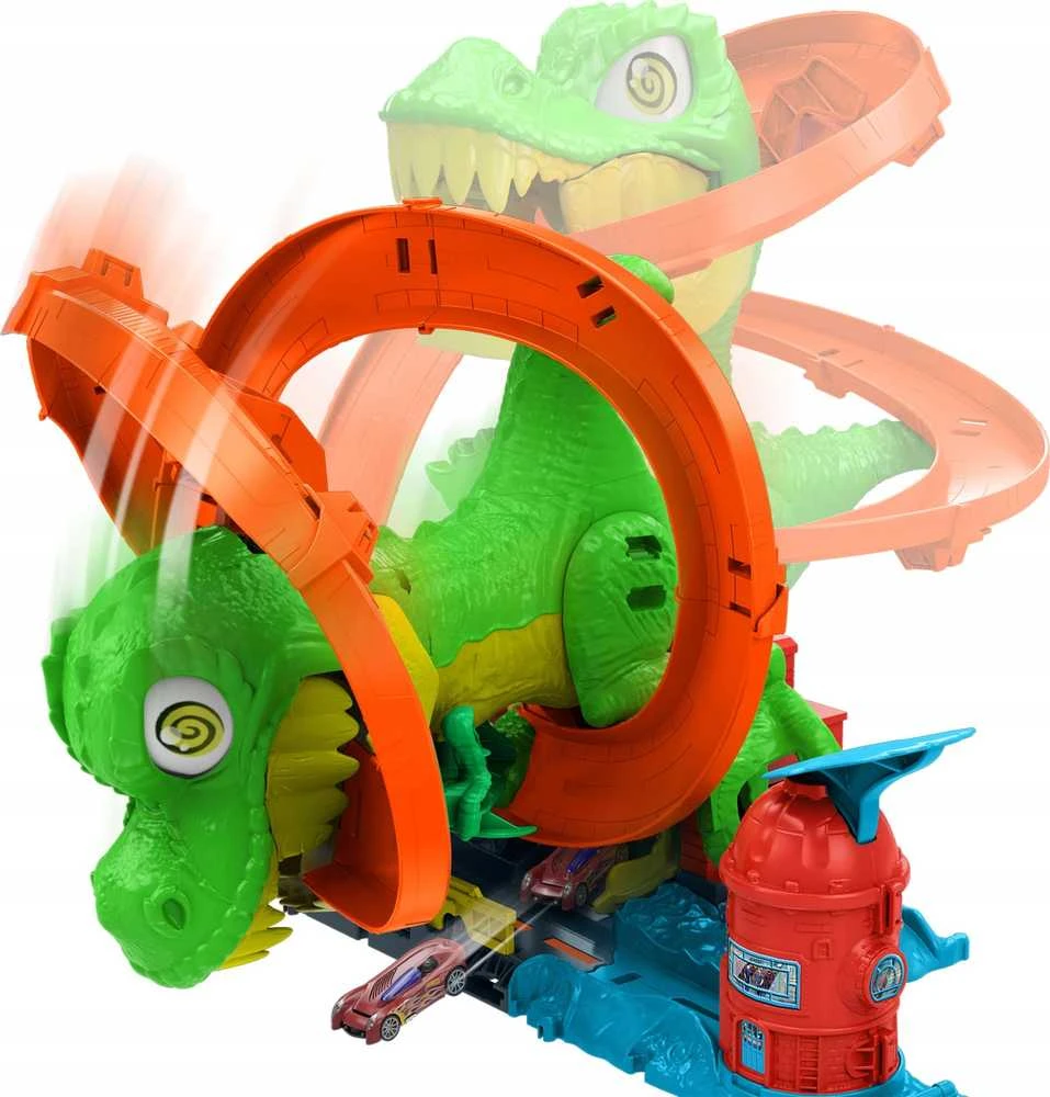 Mattel HOT WHEELS CITY rinkinys – Dinozauras gaisrinėje (JBM73)