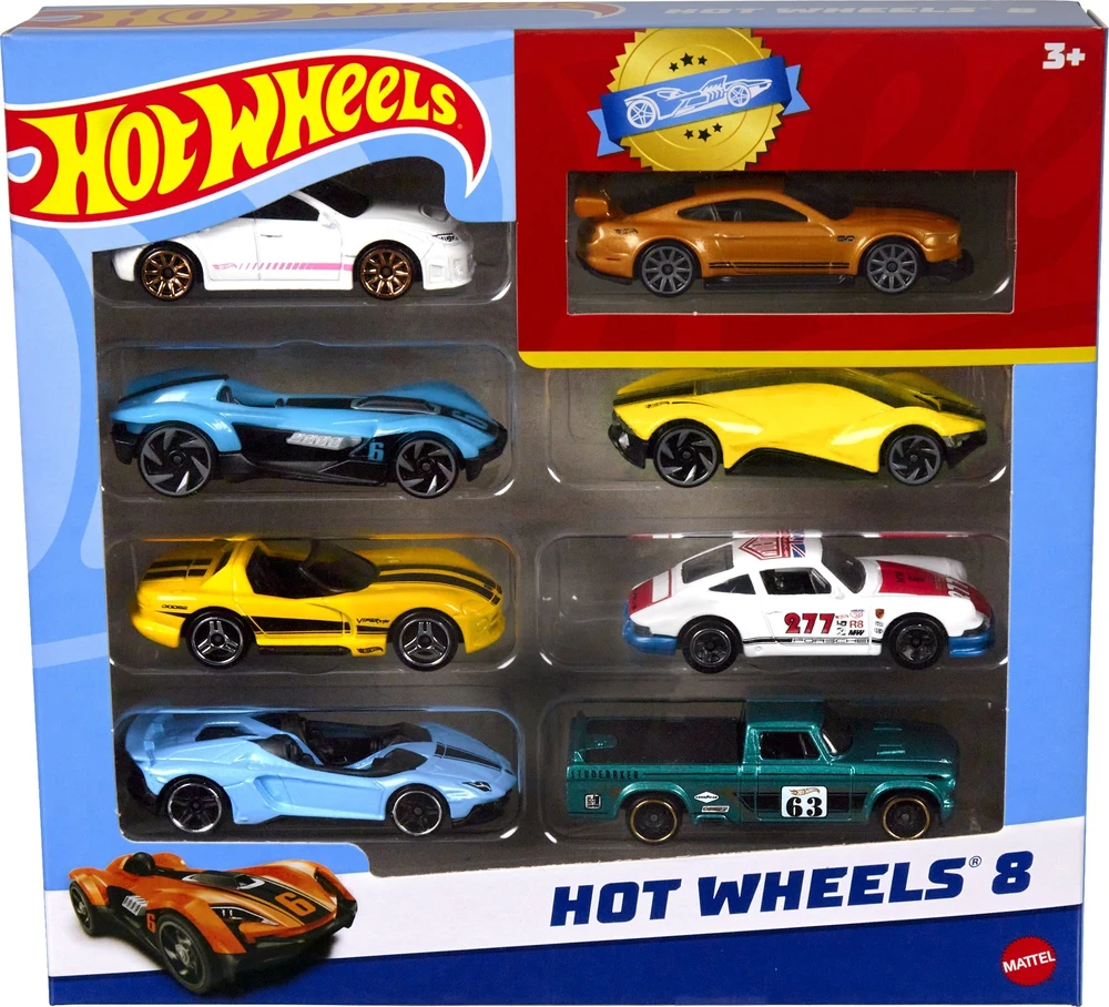 Mattel Hot Wheels 8 Automobilių Rinkinys su Išskirtiniu Modeliu