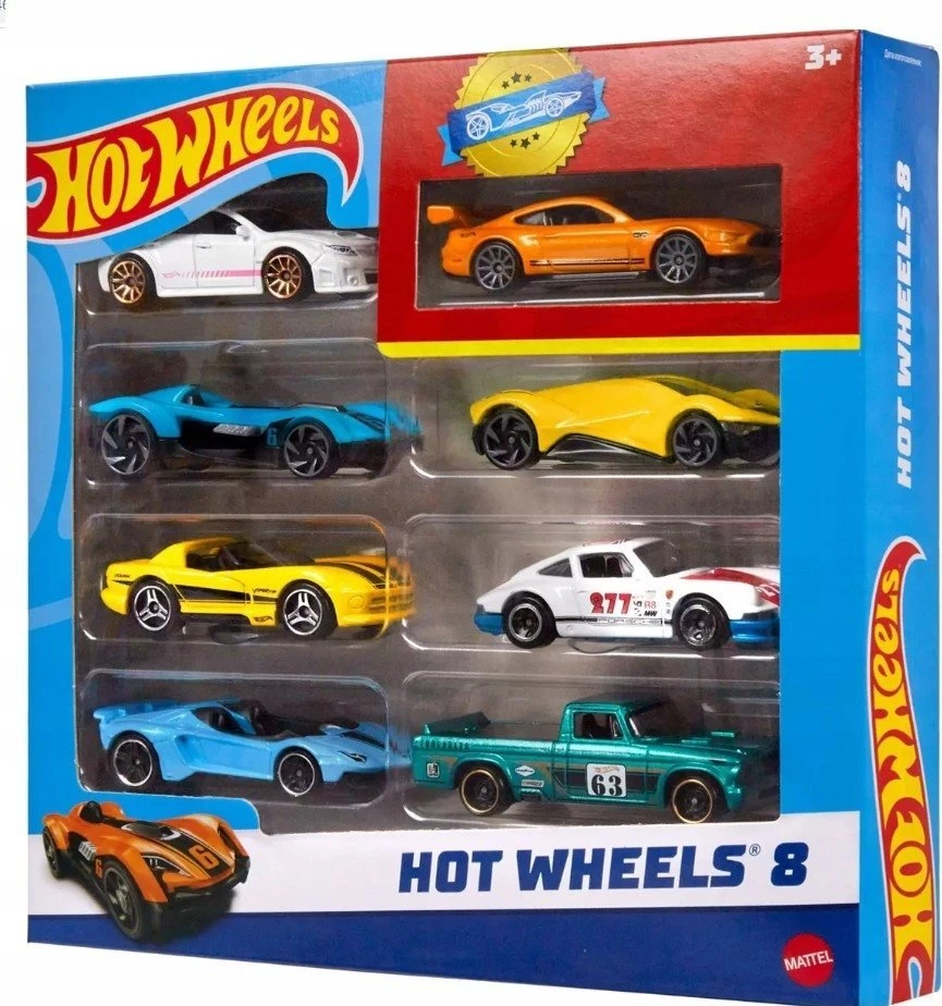 Mattel Hot Wheels 8 Automobilių Rinkinys su Išskirtiniu Modeliu