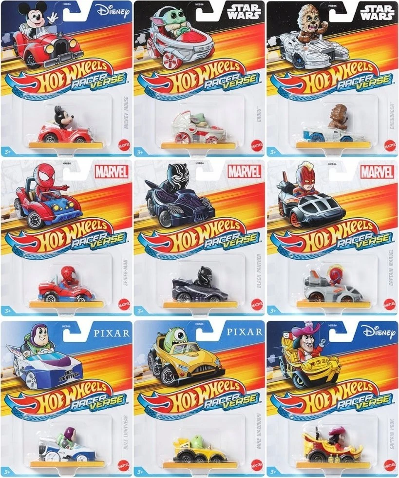 Mattel HOT WHEELS automodeliukai su vairuotojais (HKB86)