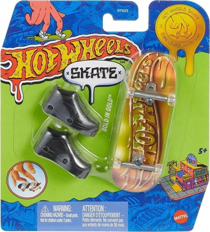 Mattel Hot Wheels Skateboard + Skate Shoes ZA6001