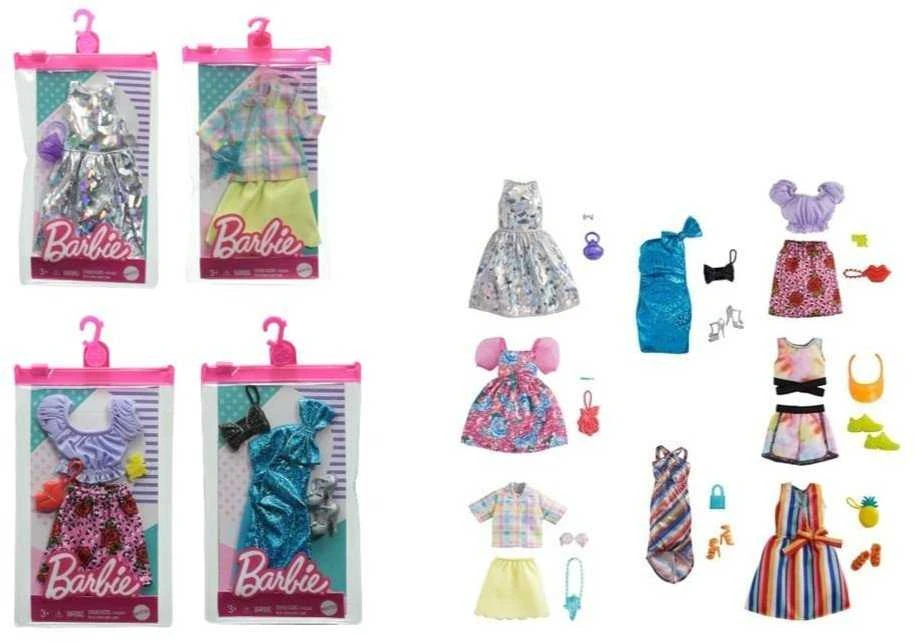 Mattel Puošnūs Barbės rūbai + aksesuarai 2021